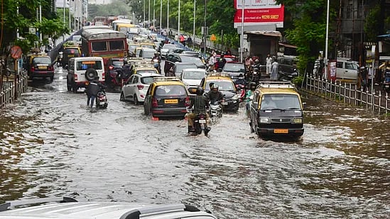 PTI : Waterlogging due to heavy rains in Mumbai |